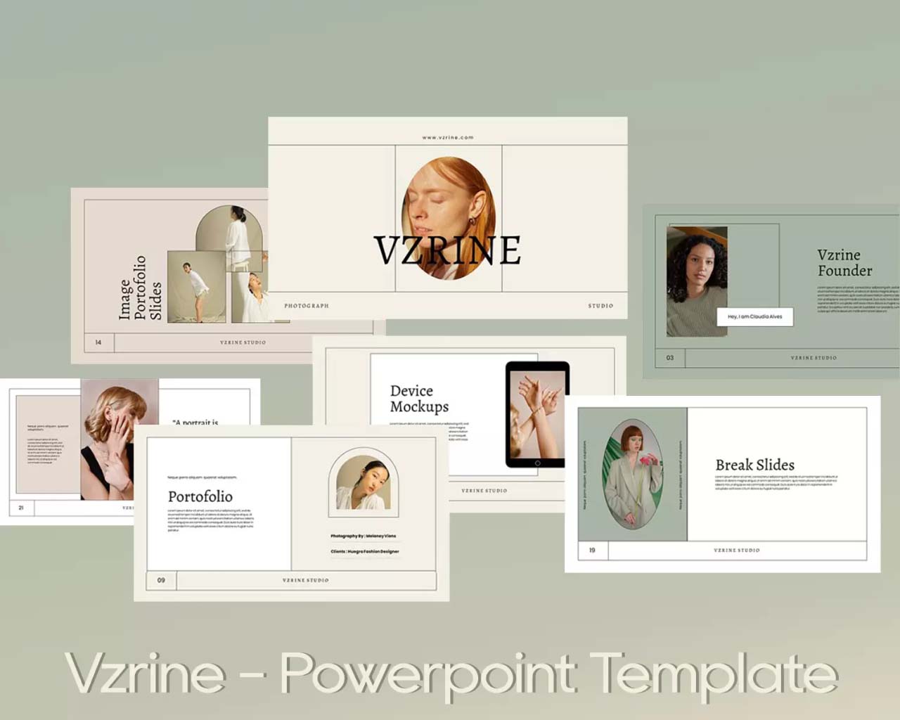 5 Vzrine – Person Powerpoint Template